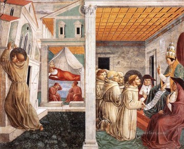 ベノッツォ・ゴッツォーリ Painting - 聖フランシスコの生涯の場面 場面 5北の壁 ベノッツォ・ゴッツォーリ